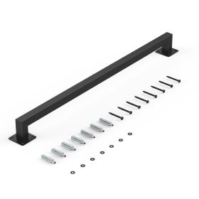 Wall Mounted Stair Handrail, 4ft Black Iron Staircase Handrail Indoor, 250lbs Load Capacity, Industrial Railing Hand Rail for Steps